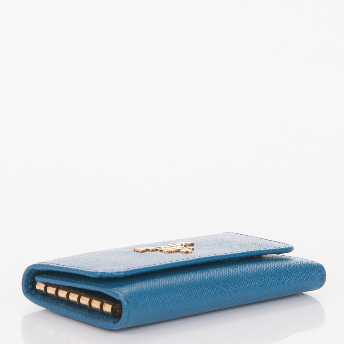 Saffiano Metal 6 Key Holder Cobalto