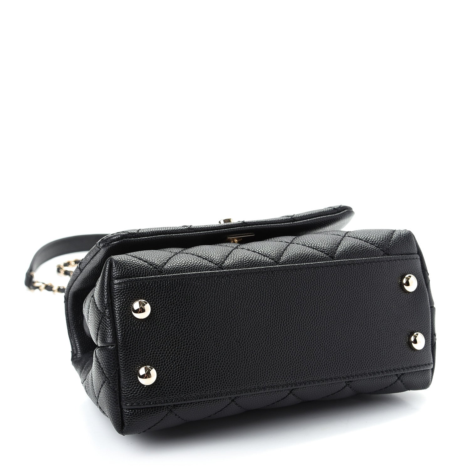Chanel Caviar Quilted Extra Mini Coco Handle Flap Black 4 of 9