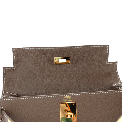 Hermes Epsom Kelly Sellier 28 Etoupe 24 of 39