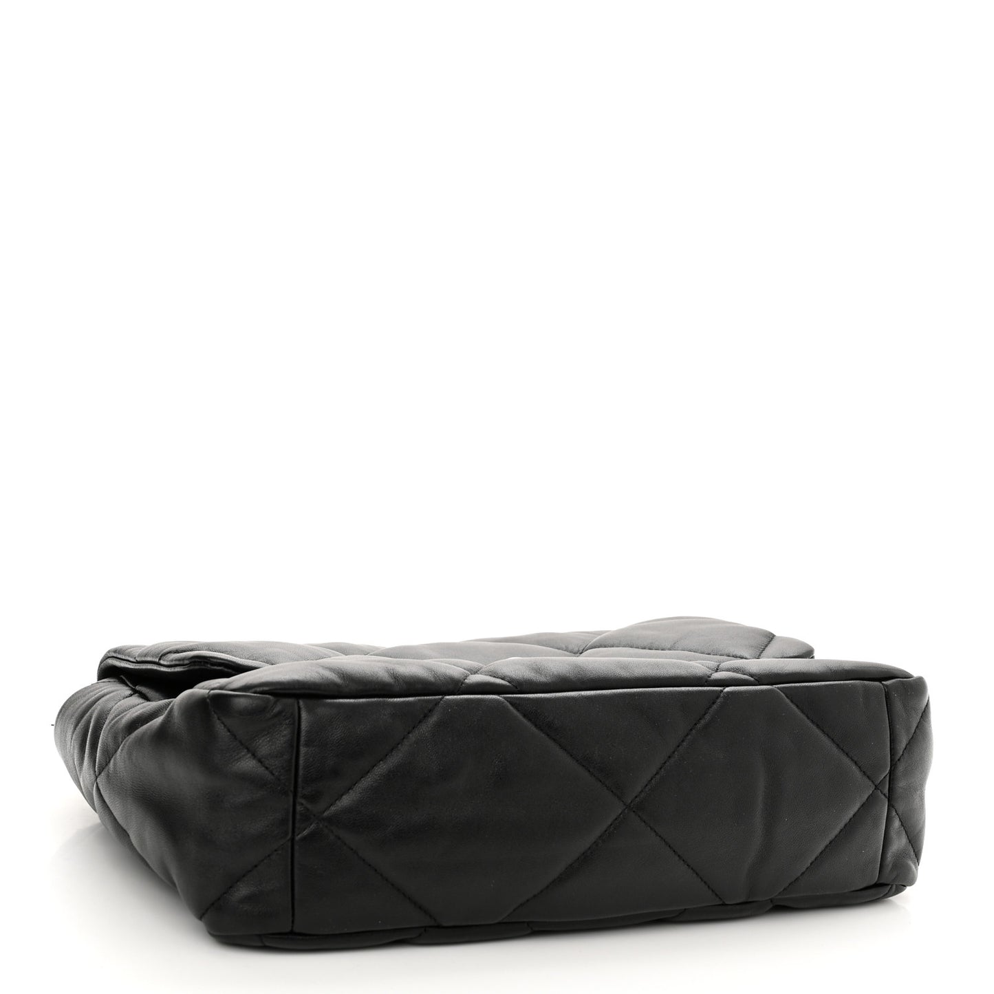 Lambskin Quilted Large Chanel 19 Flap Black