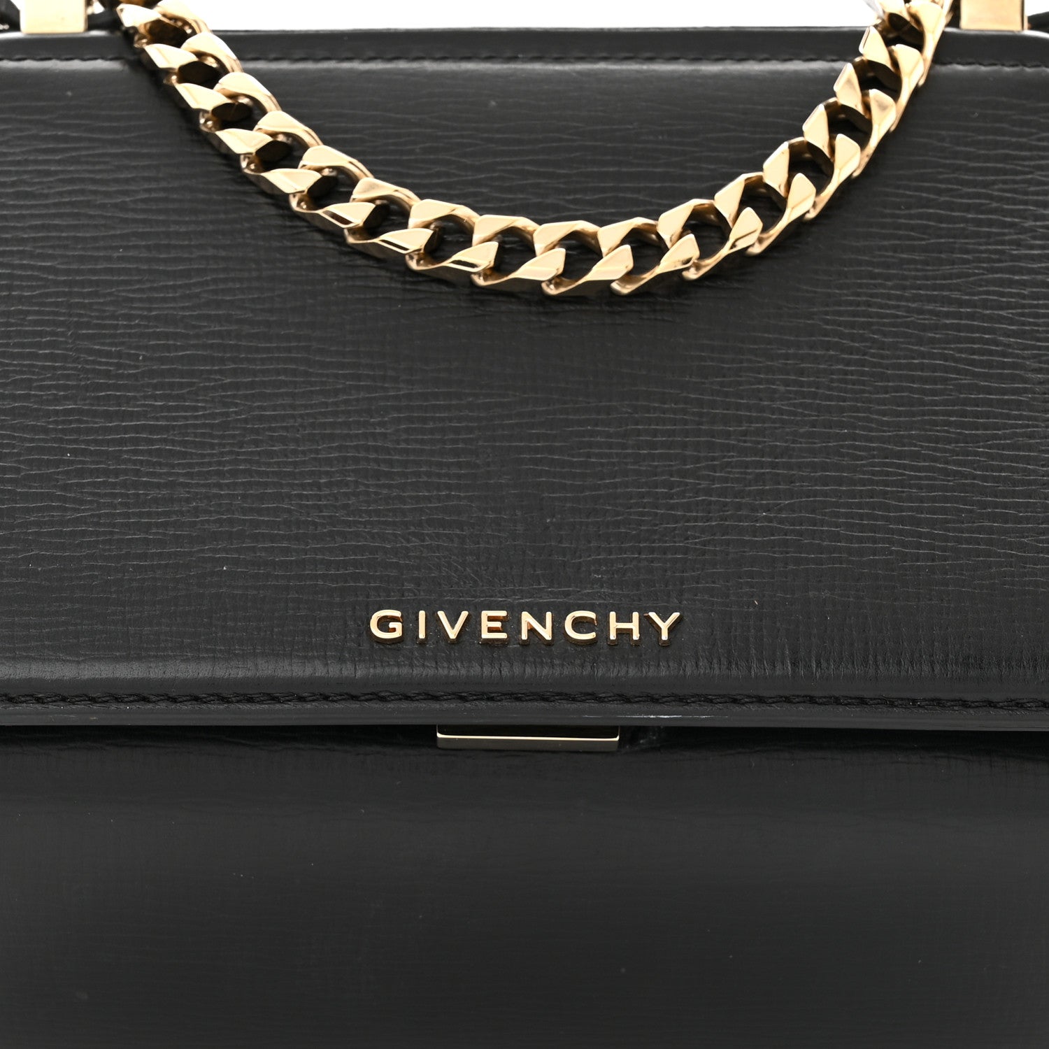 Givenchy Textured Calfskin Mini Pandora Box Chain Crossbody Bag Black 8 of 11
