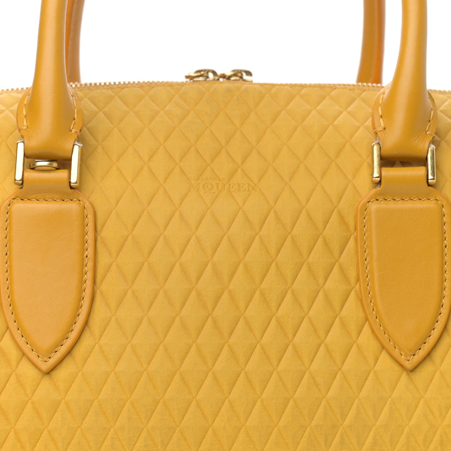 Alexander McQueen Suede Calfskin Heroine Yellow 9 of 18