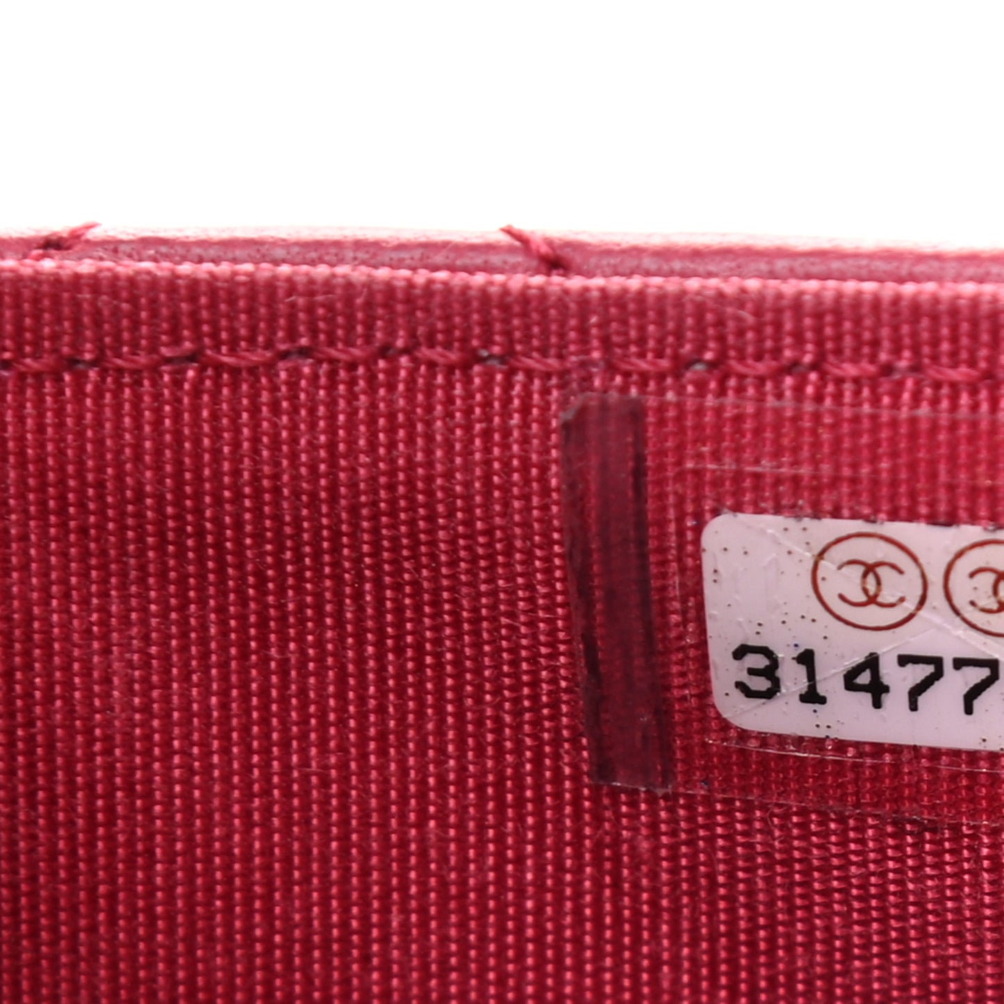 Lambskin Quilted Top Handle Flap Coin Purse With Chain Dark Pink