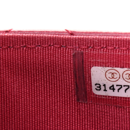 Chanel Lambskin Quilted Top Handle Flap Coin Purse With Chain Dark Pink 7 of 7