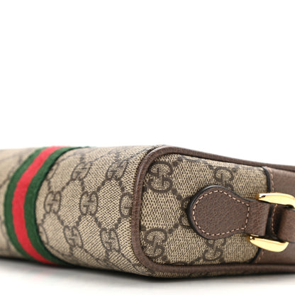Gucci GG Supreme Monogram Web Mini Ophidia Shoulder Bag Brown 10 of 11