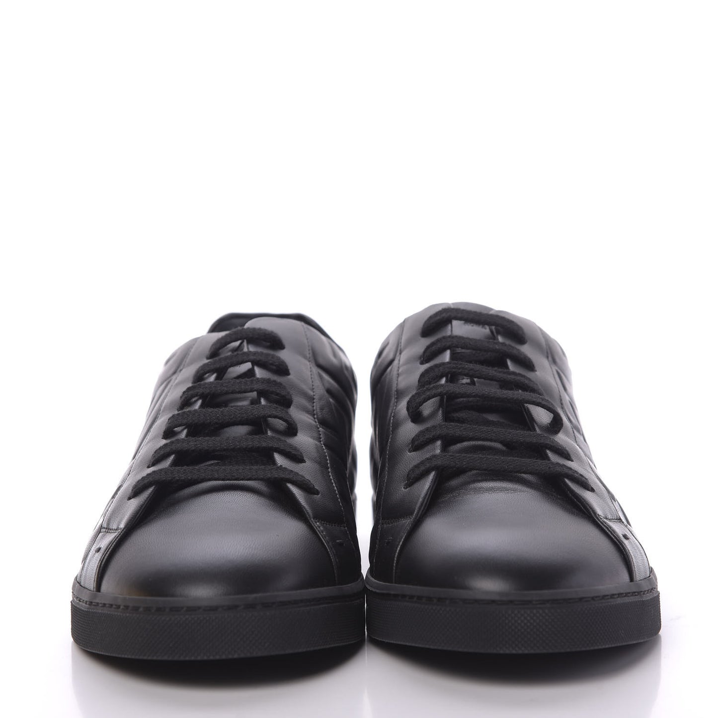 Nappa Macro FF Embossed Mens Low-Top Sneakers 9 Black