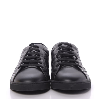 Fendi Nappa Macro FF Embossed Mens Low-Top Sneakers 9 Black 2 of 9