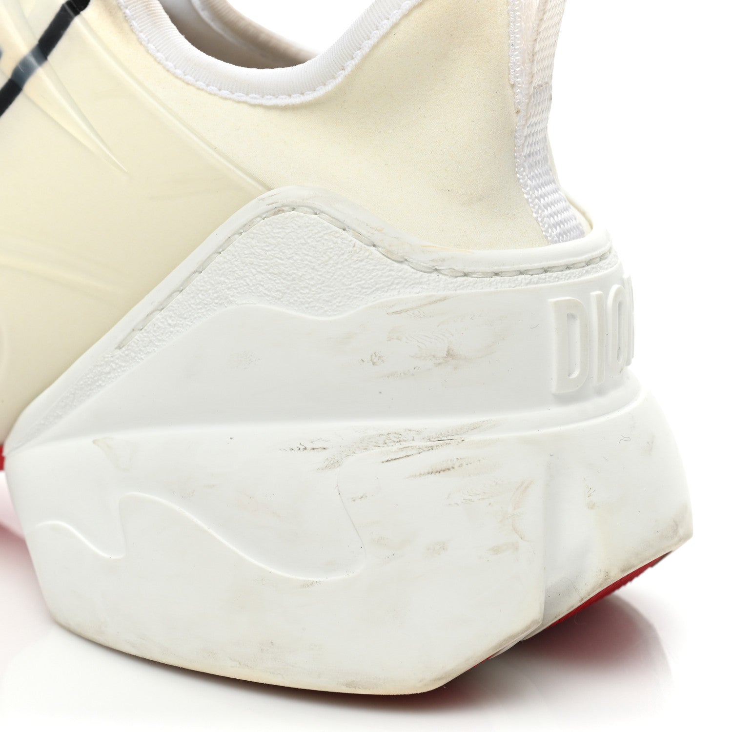Christian Dior Neoprene Rubber Union Print Womens D-Connect Sneakers 40 Off White 16 of 21