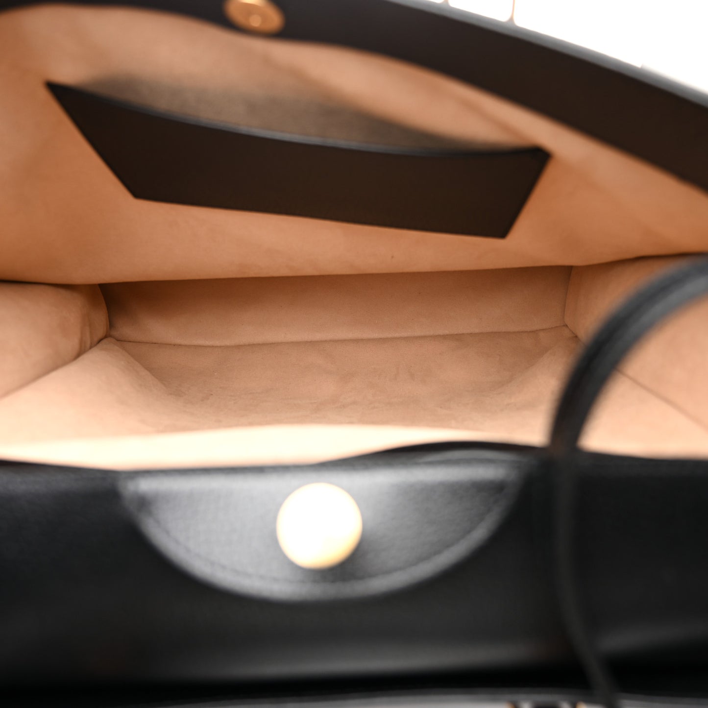 Textured Dollar Calfskin Stripe Studded Maxi Diana Tote Bag Black Multicolor