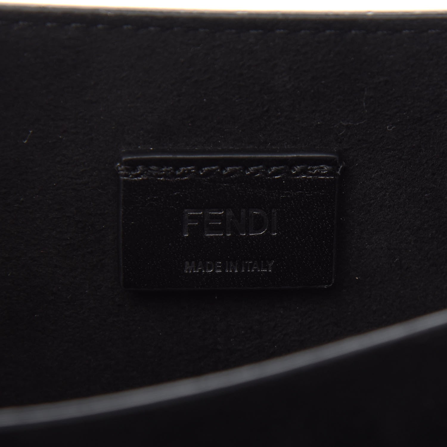 Fendi Vitello Vernice Mou Karligraphy Crossbody Bag Black 6 of 10