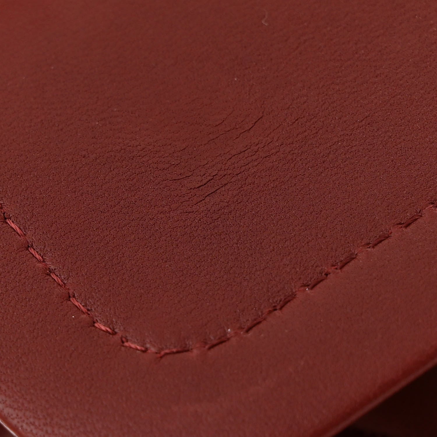 Chanel Lambskin Quilted Medium Double Flap Burgundy 12 of 13