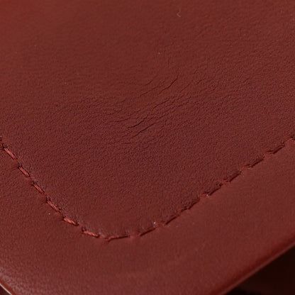 Chanel Lambskin Quilted Medium Double Flap Burgundy 12 of 13