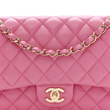 Chanel Caviar Quilted Medium Double Flap Pink 8 of 11