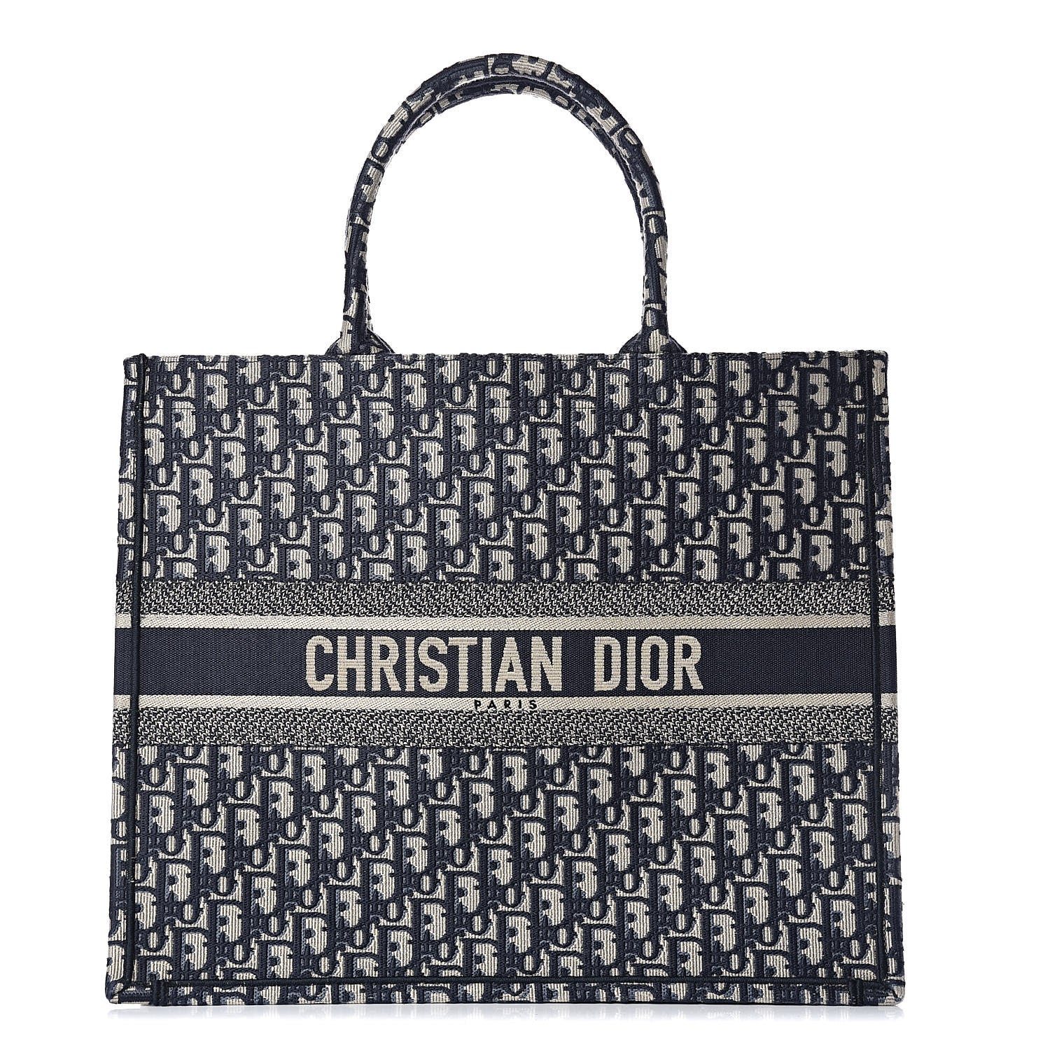 Christian Dior Oblique Book Tote Blue Multicolor 1 of 11