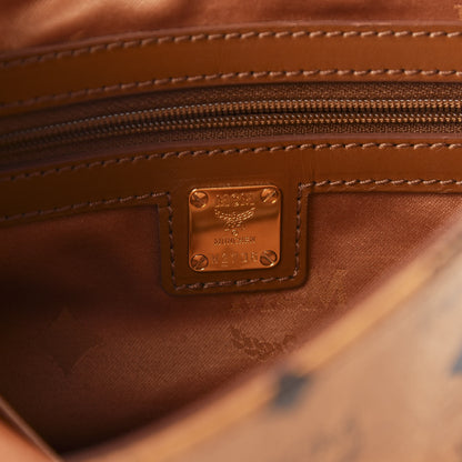MCM Calfskin Visetos Munich Lion Messenger Cognac 9 of 10