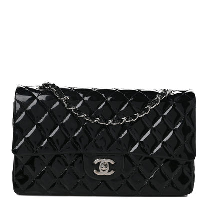 Chanel Patent Quilted Medium Double Flap Black 1 of 10