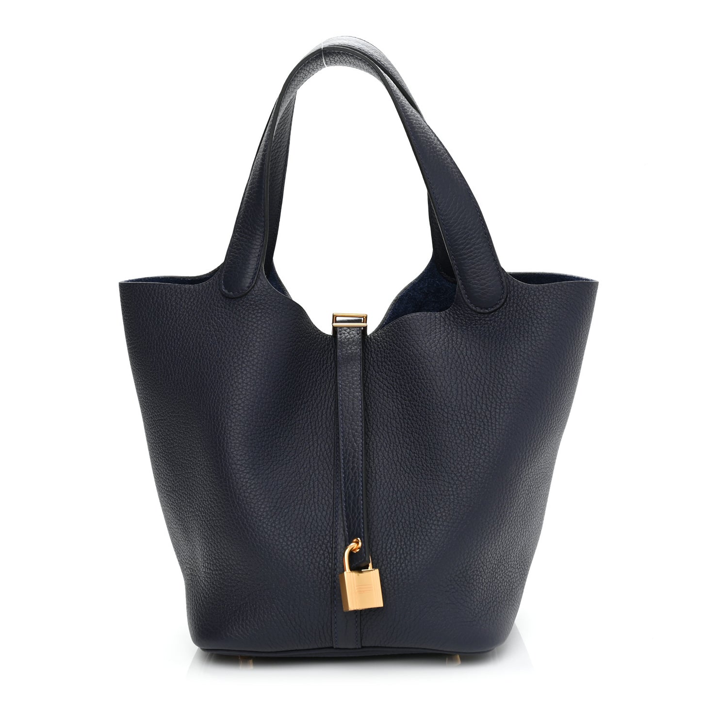 Taurillon Clemence Picotin Lock 22 MM Bleu Nuit