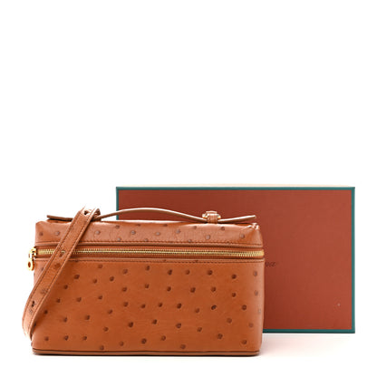 Loro Piana Ostrich L19 Extra Pocket Pouch Cognac 10 of 10