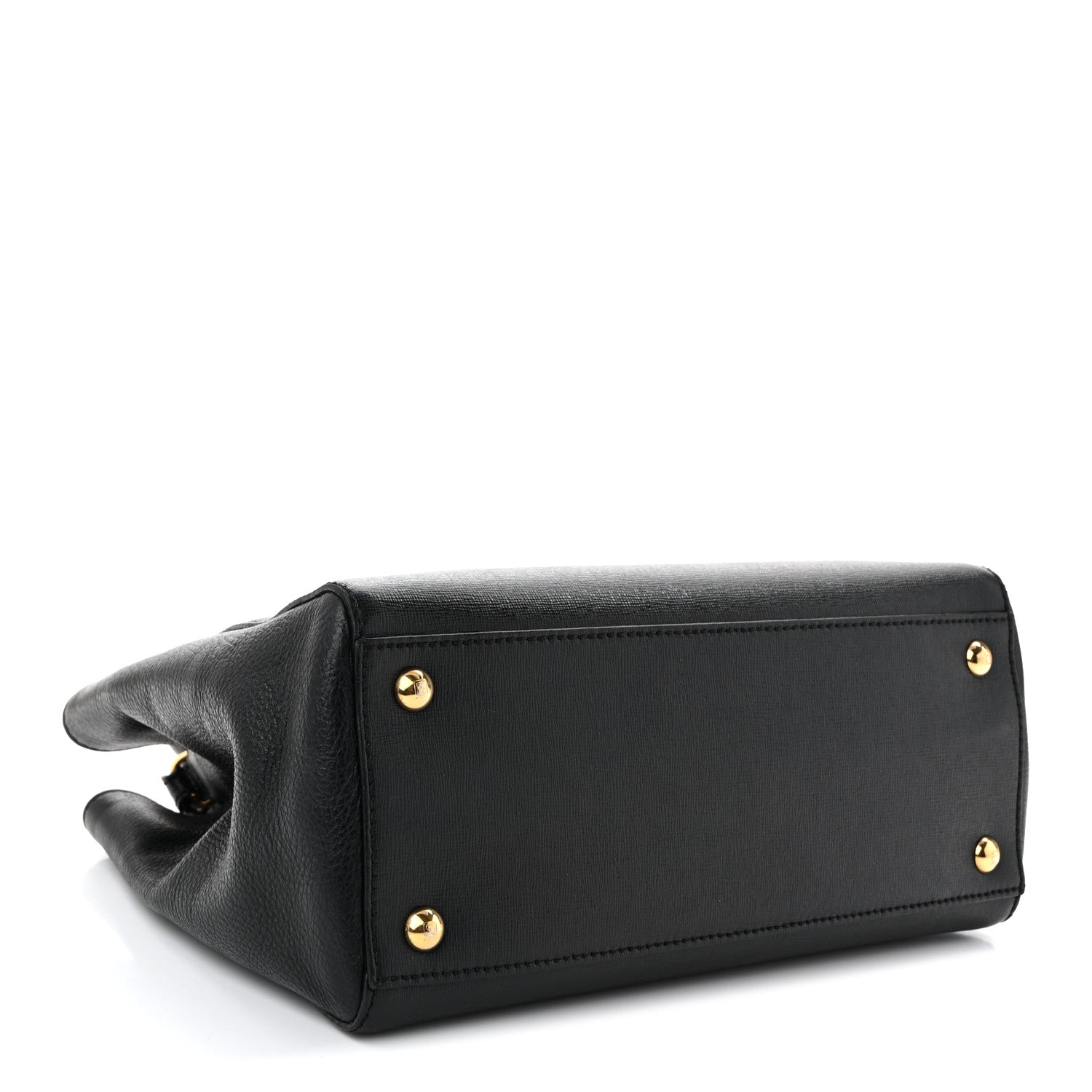 Fendi Vitello Elite Petite 2Jours Tote Black 4 of 9