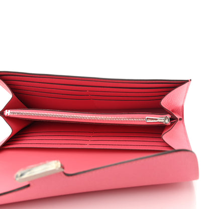 Hermes Epsom Constance Long Wallet Rose Azalee 5 of 7