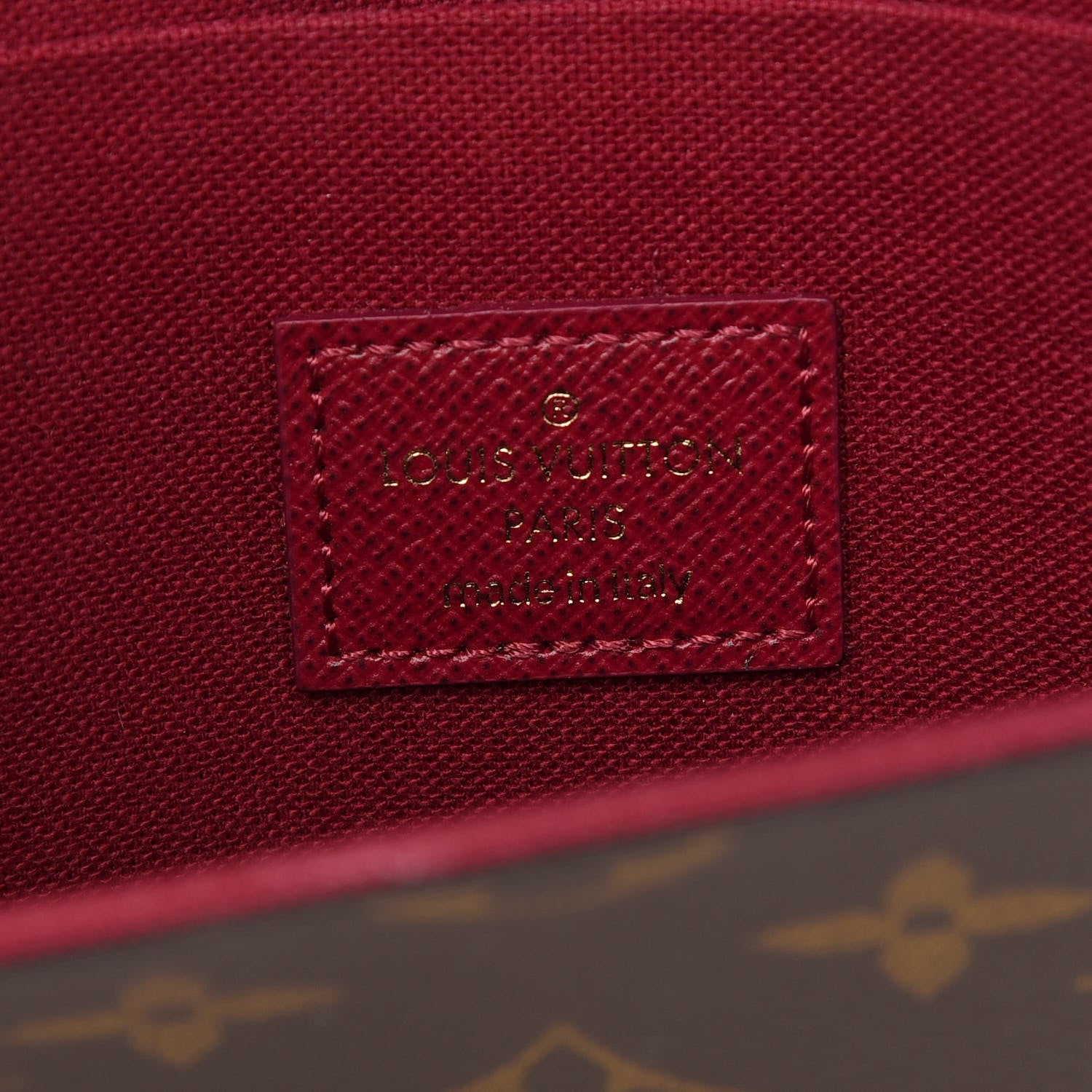 Louis Vuitton Monogram Pochette Felicie Chain Wallet Fuchsia 7 of 9