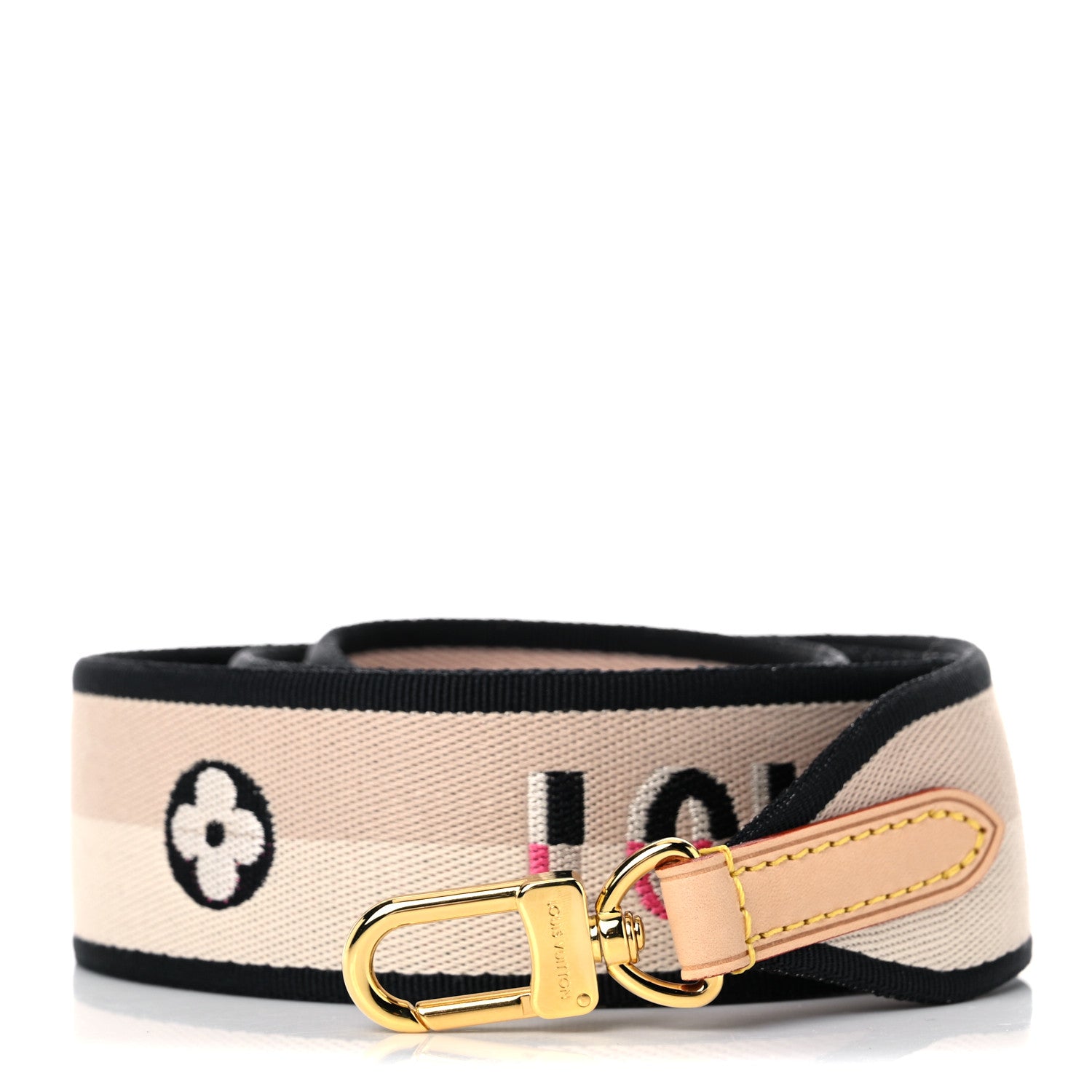Louis Vuitton Jacquard Speedy Bandouliere 20 Shoulder Strap Black 1 of 4