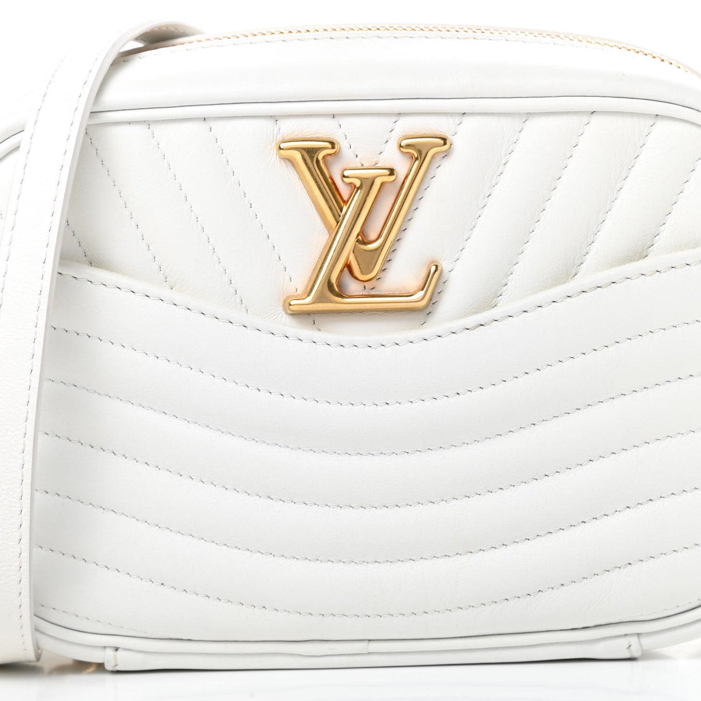 Calfskin New Wave Camera Bag White