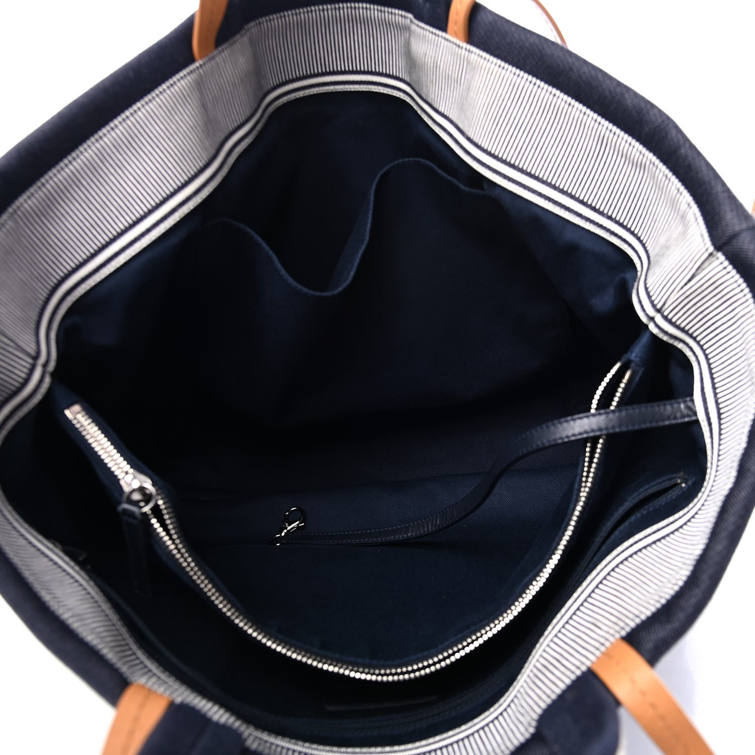 Chanel Denim Large Shopping Tote Blue 4 of 4