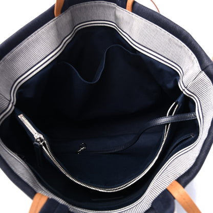 Chanel Denim Large Shopping Tote Blue 4 of 4