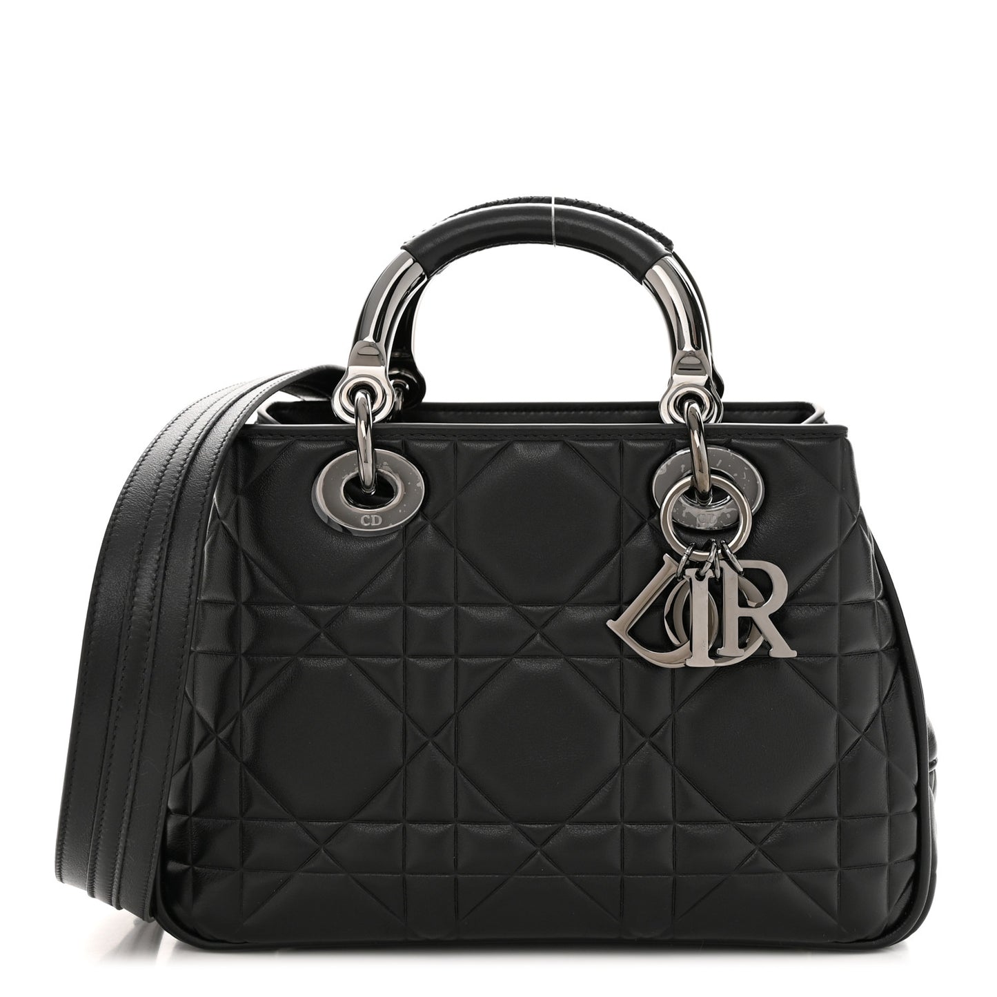 Calfskin Cannage Small The Lady 95.22 Black