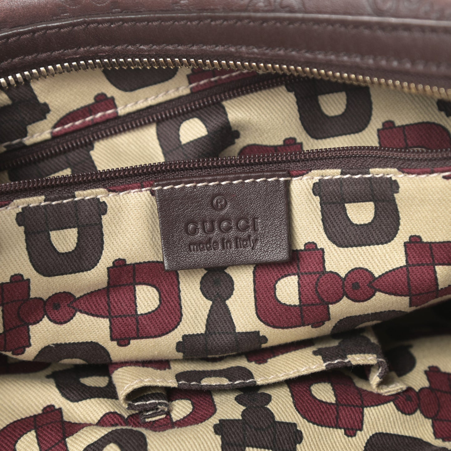 Guccissima Large Princy Hobo Dark Brown