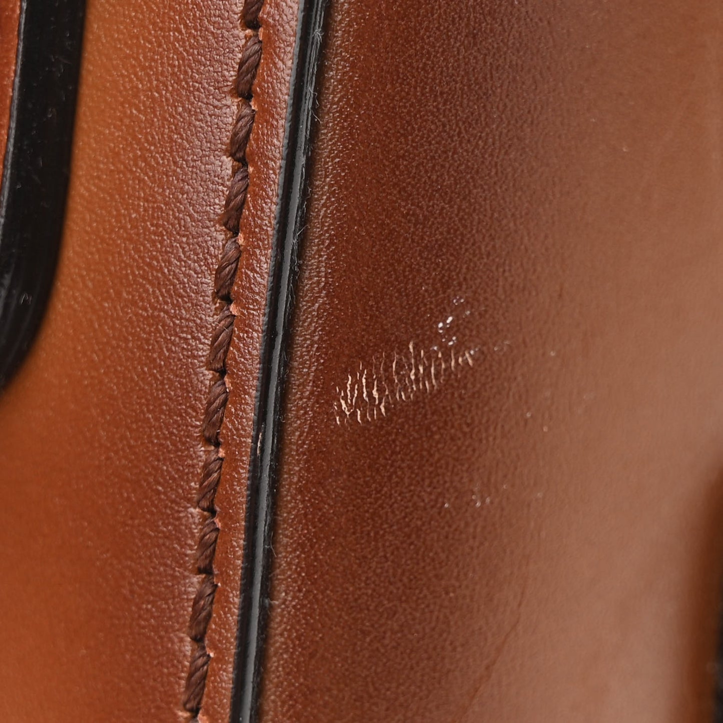 Calfskin Small Lady Web Shoulder Bag Cuir