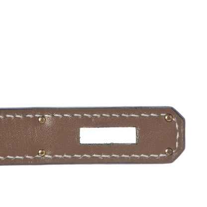 Hermes Tadelakt Sellier Kelly 32 Etoupe 12 of 32