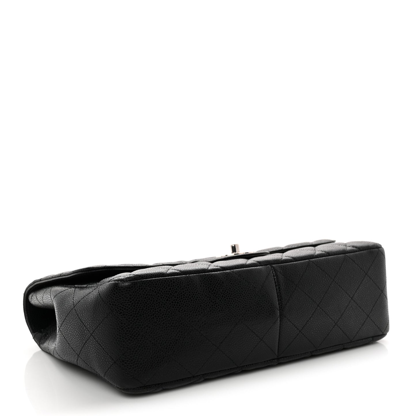Caviar Quilted Jumbo Single Flap Black