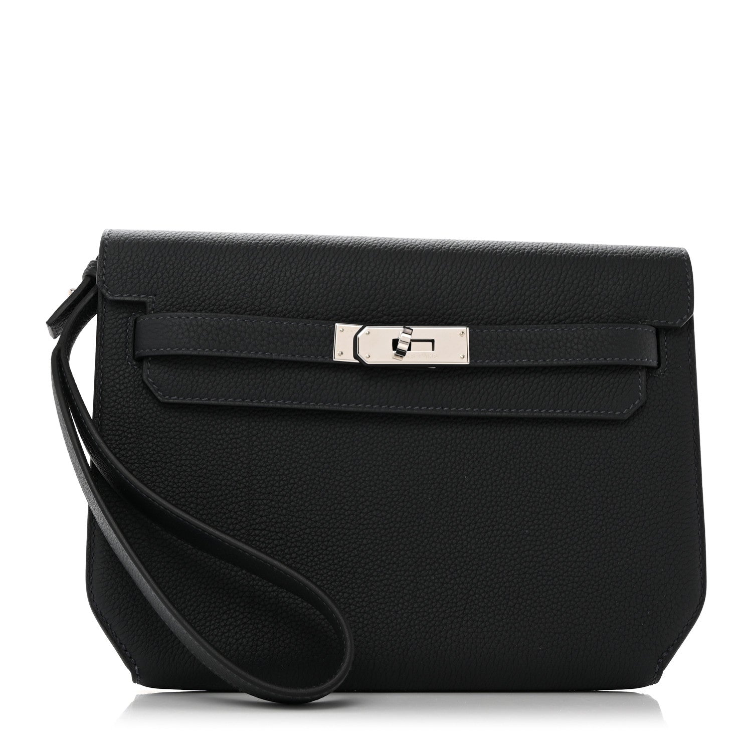Hermes Togo Kelly Depeches 25 Pouch Bleu Nuit 1 of 7