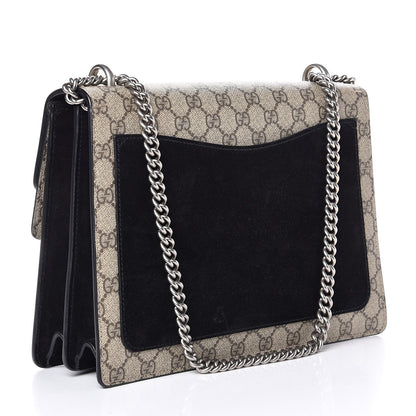 Gucci GG Supreme Monogram Medium Dionysus Shoulder Bag Black 3 of 10