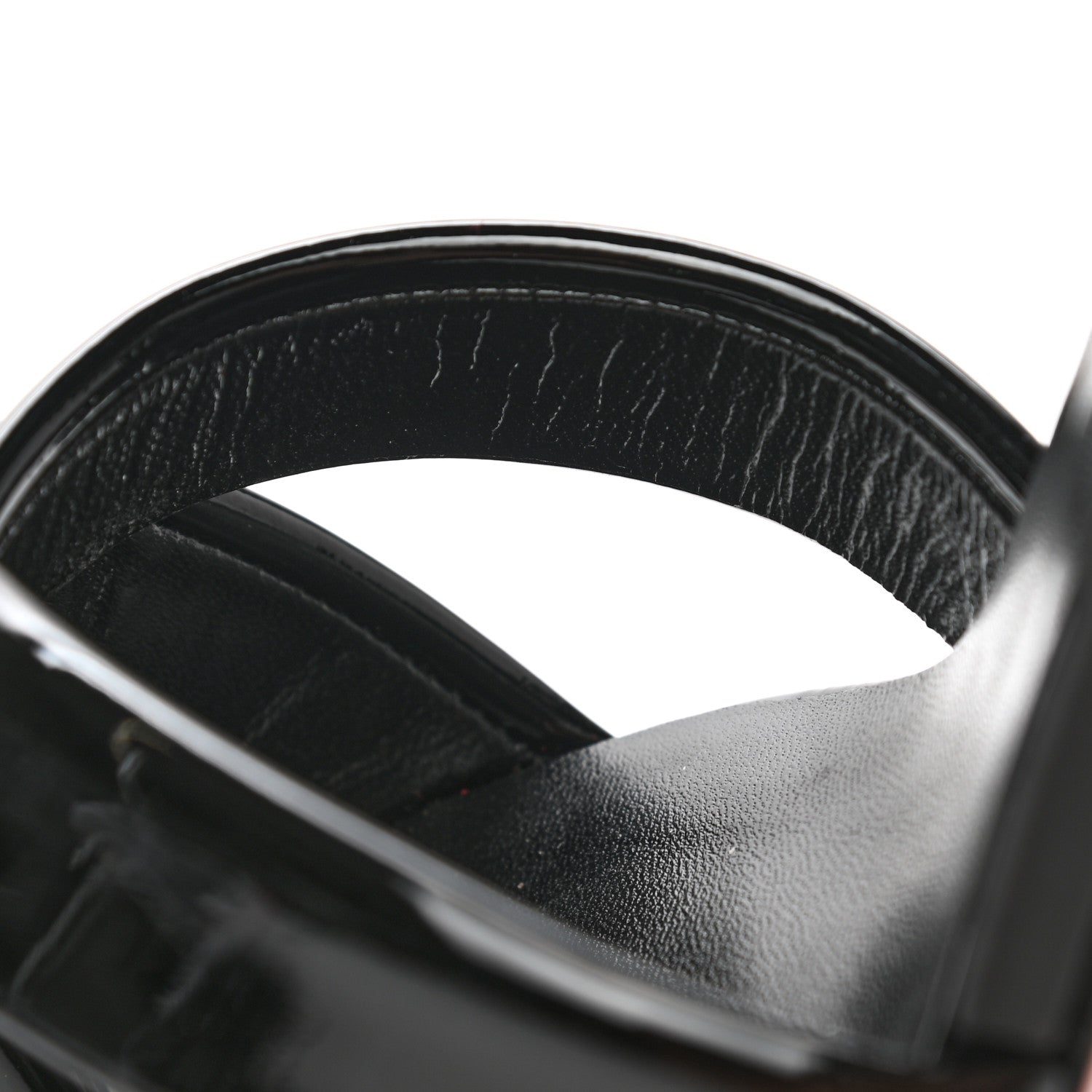 Christian Louboutin Patent Simply Me 70 Slide Sandals 38.5 Black 9 of 10