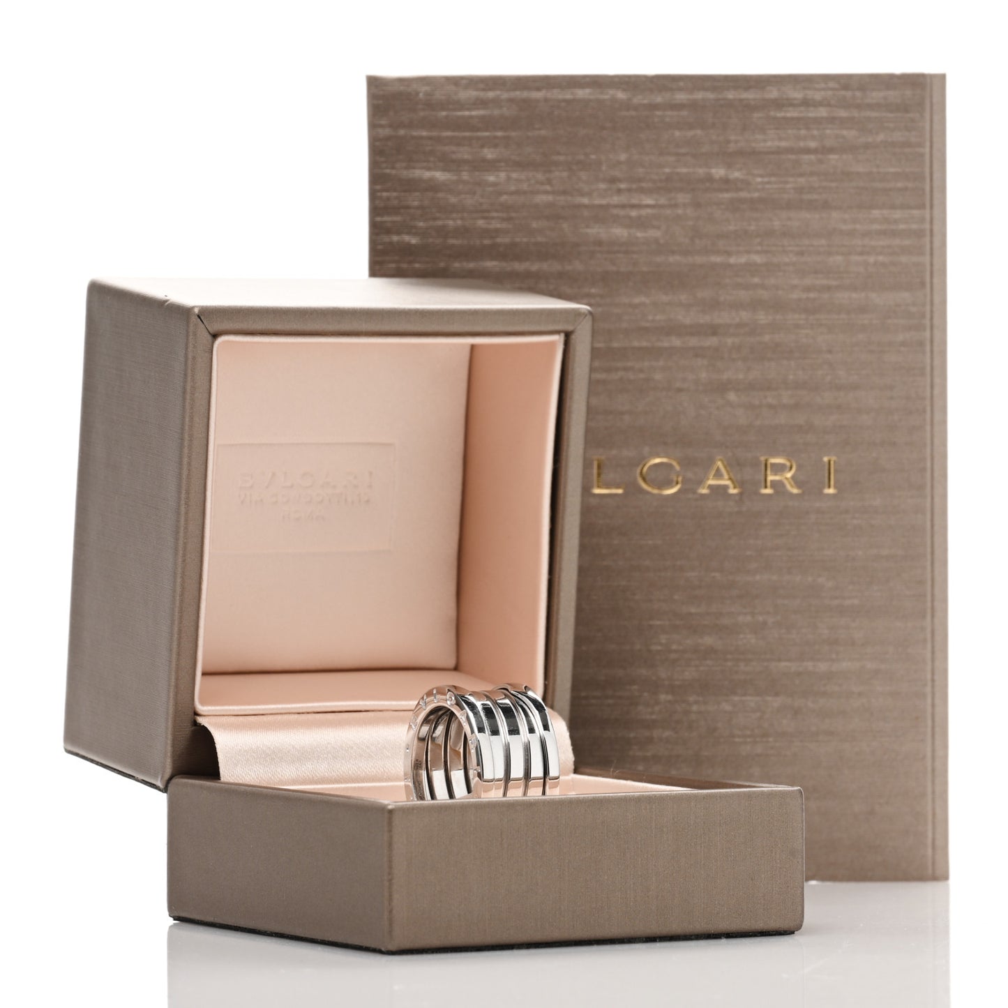 18K White Gold B.Zero1 Four-Band Ring 55 7.25