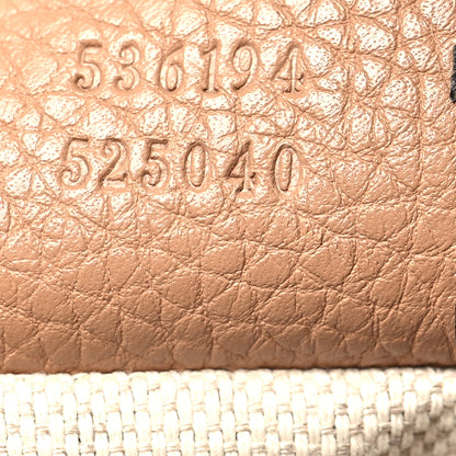 Gucci Pebbled Calfskin Large Soho Hobo Camelia 7 of 13