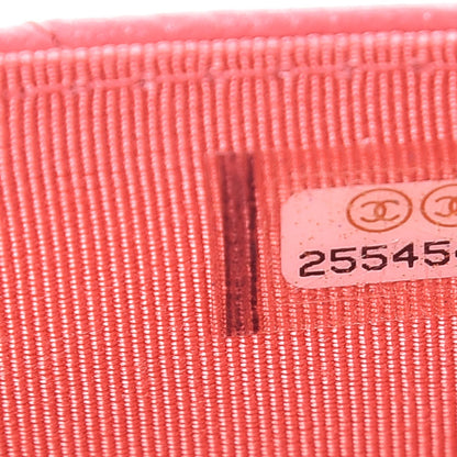 Chanel Caviar Quilted Flap Card Holder Pink 8 of 9