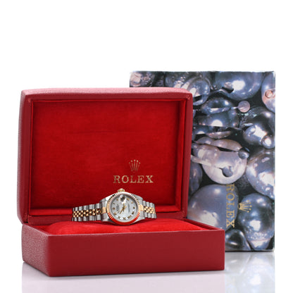 Rolex Stainless Steel 18K Yellow Gold 26mm Oyster Perpetual Datejust Watch White Roman 79173 5 of 5