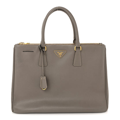 Prada Saffiano Large Galleria Double Zip Tote  Argilla 1 of 15