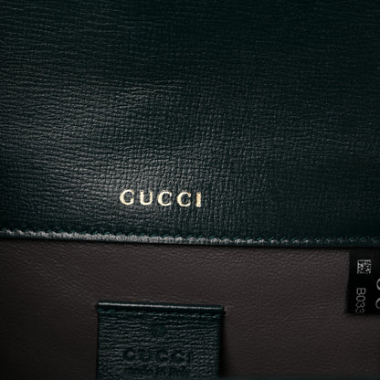 Gucci Azalea Calfskin Mini Sylvie 1969 Flap Messenger Bag Green 5 of 10