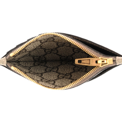 Gucci X BALENCIAGA GG Supreme Monogram Zip Card Case Beige Ebony 5 of 7