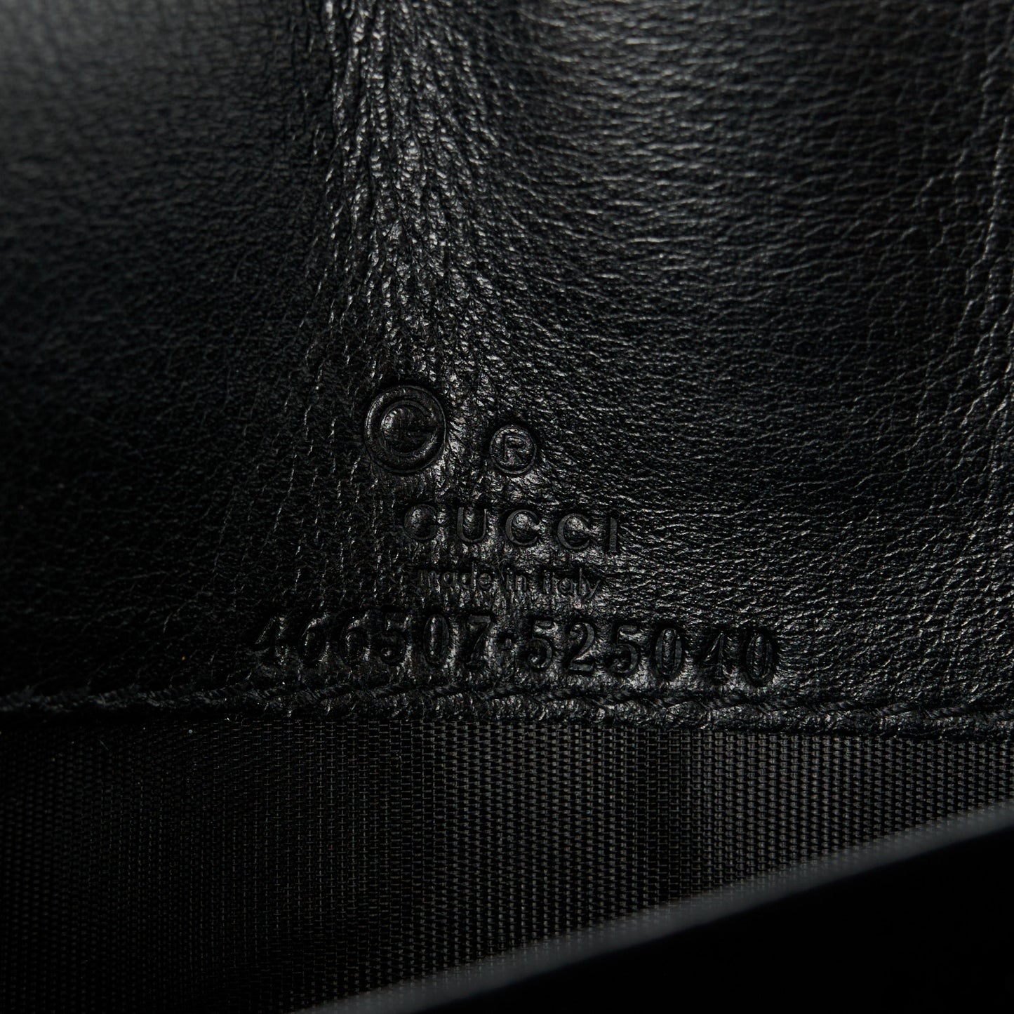Microguccissima Crossbody Wallet Black