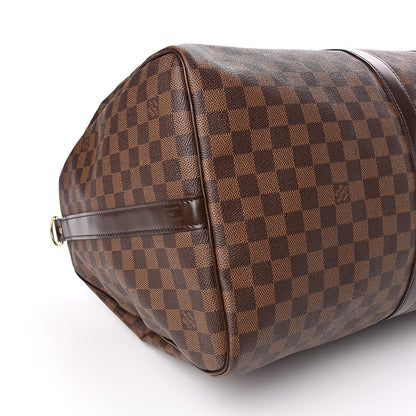 Louis Vuitton Damier Ebene Keepall Bandouliere 55 8 of 10