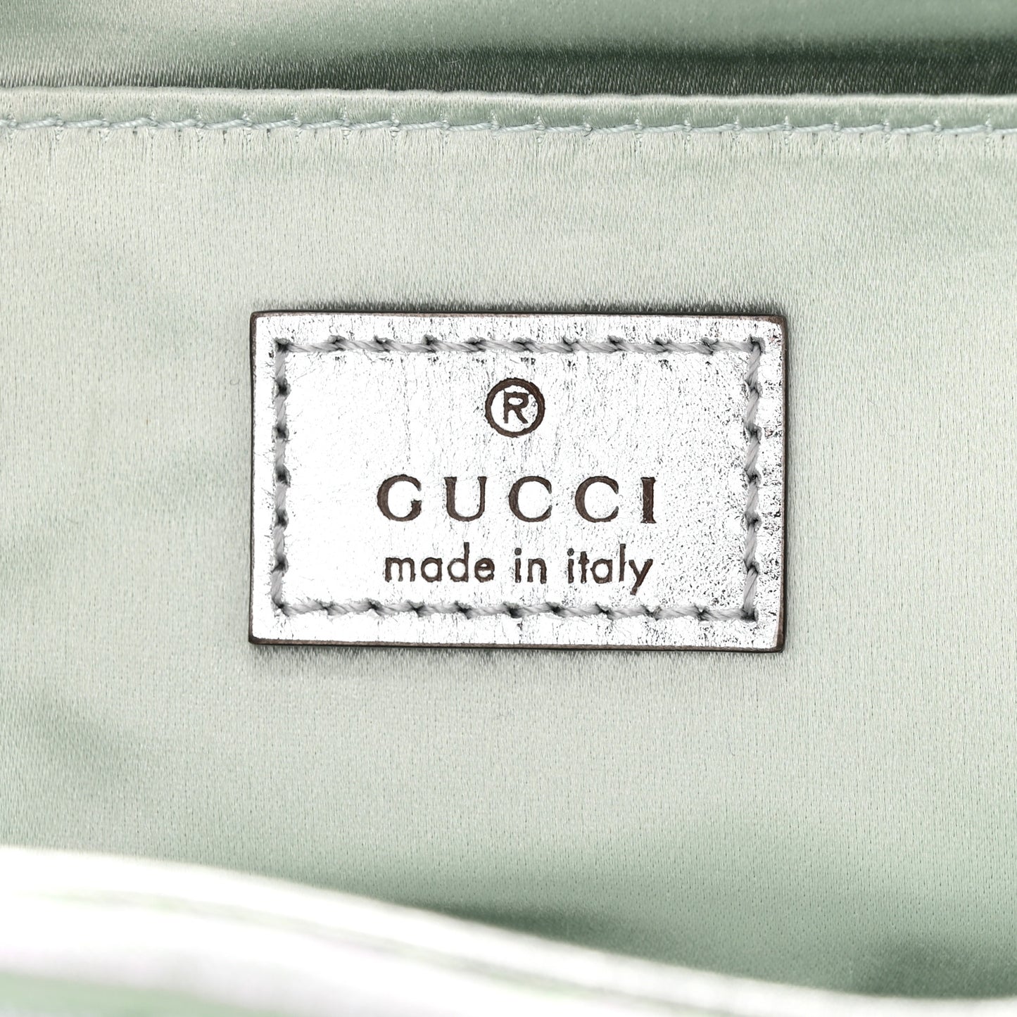 Iridescent Nappa Vertical Matelasse Medium Maxi Horsebit Chain Shoulder Bag Iridescent Salvy Green