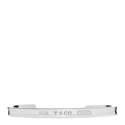 Tiffany Sterling Silver Narrow 1837 Cuff Bracelet 1 of 3