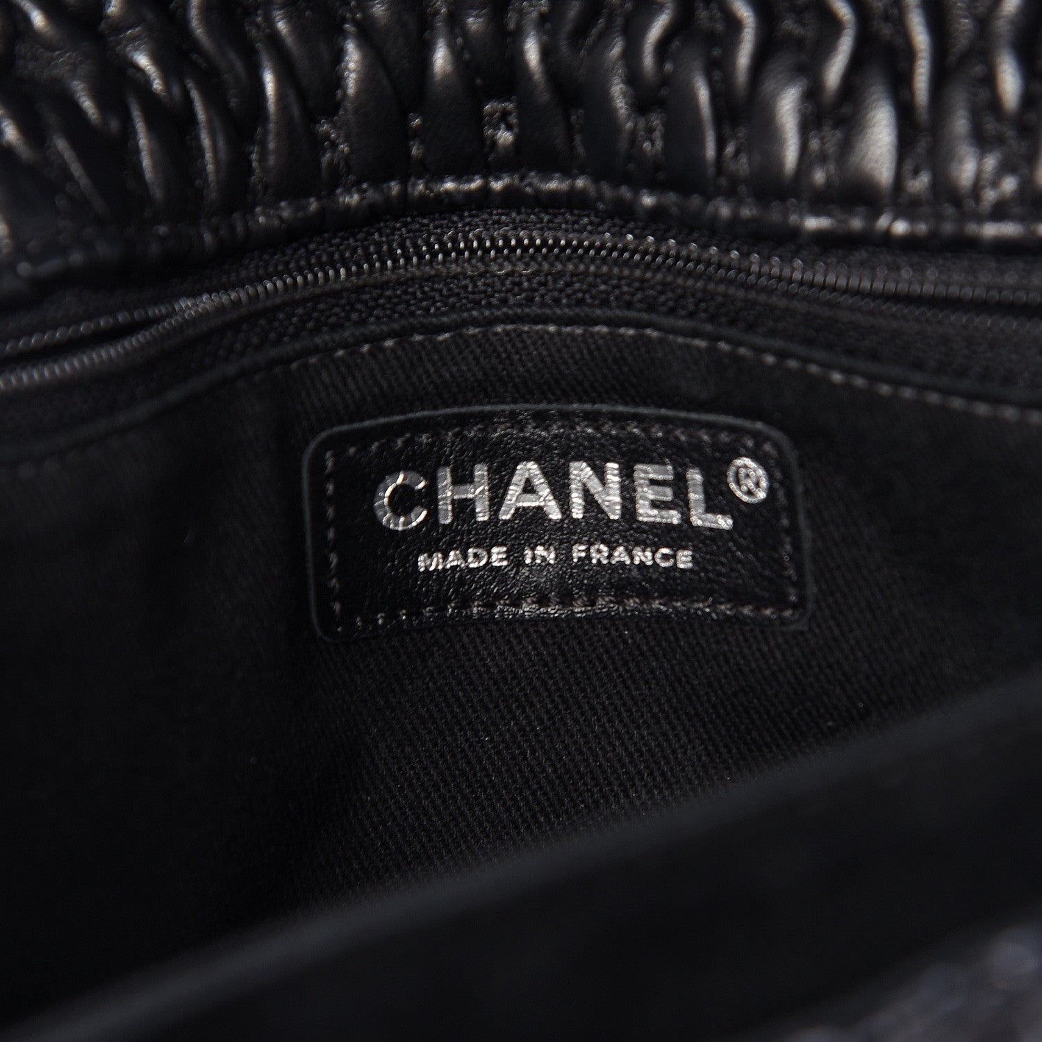 Chanel Vinyl Lambskin Quilted Shoulder Flap Black 6 of 10