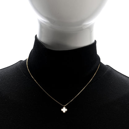 Van Cleef & Arpels 18K Yellow Gold Mother of Pearl Sweet Alhambra Pendant Necklace 2 of 5